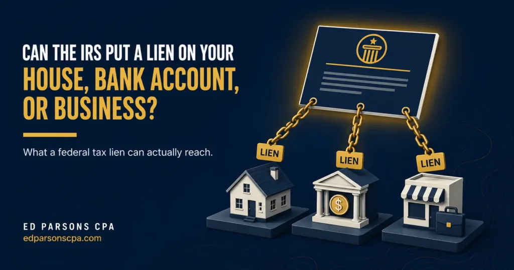 Can the IRS Put a Lien on Your House, Bank Account, or Business? Can the IRS Put a Lien on Your House, Bank Account, or Business?