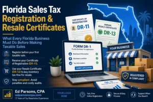 Florida Sales Tax Registration and Resale Certificate Guide | Ed Parsons CPA