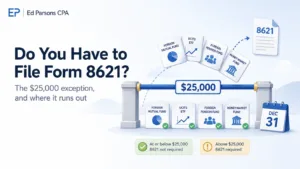 Do You Have to File Form 8621? The $25,000 PFIC Exception Explained