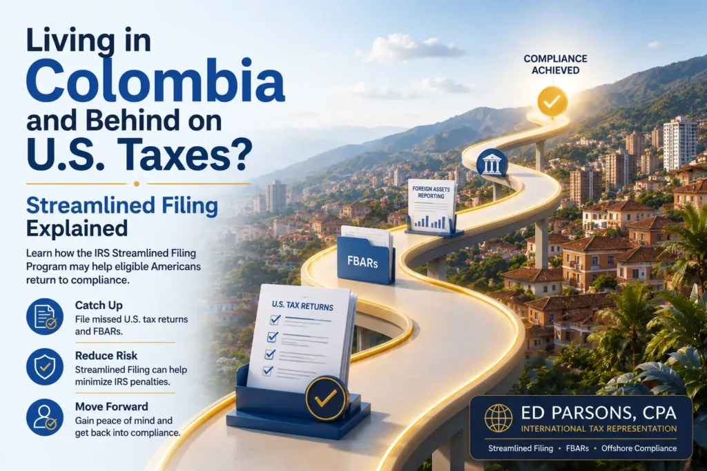 Living in Colombia and Behind on U.S. Taxes? Streamlined Filing Explained