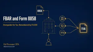 FBAR and Form 8858 | Disregarded Entity FBAR Reporting Guide