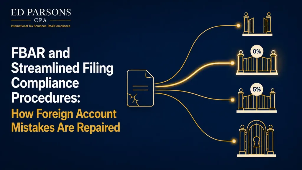 FBAR and Streamlined Filing Compliance Procedures: How Foreign Account Mistakes Are Repaired