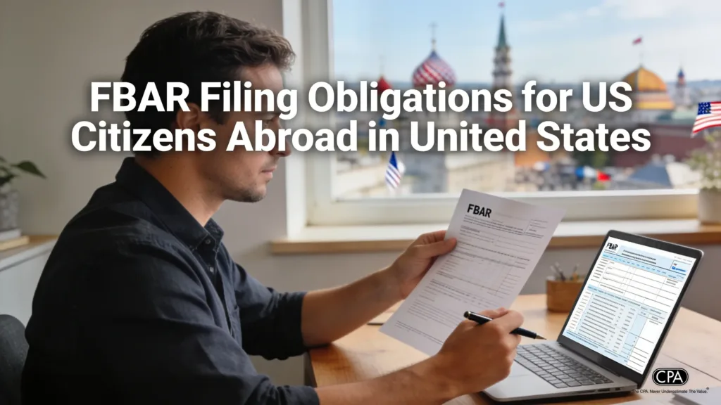 FBAR Filing Obligations for US Citizens Abroad in United States Any U.S. citizen or resident alien with foreign financial accounts must file an FBAR if