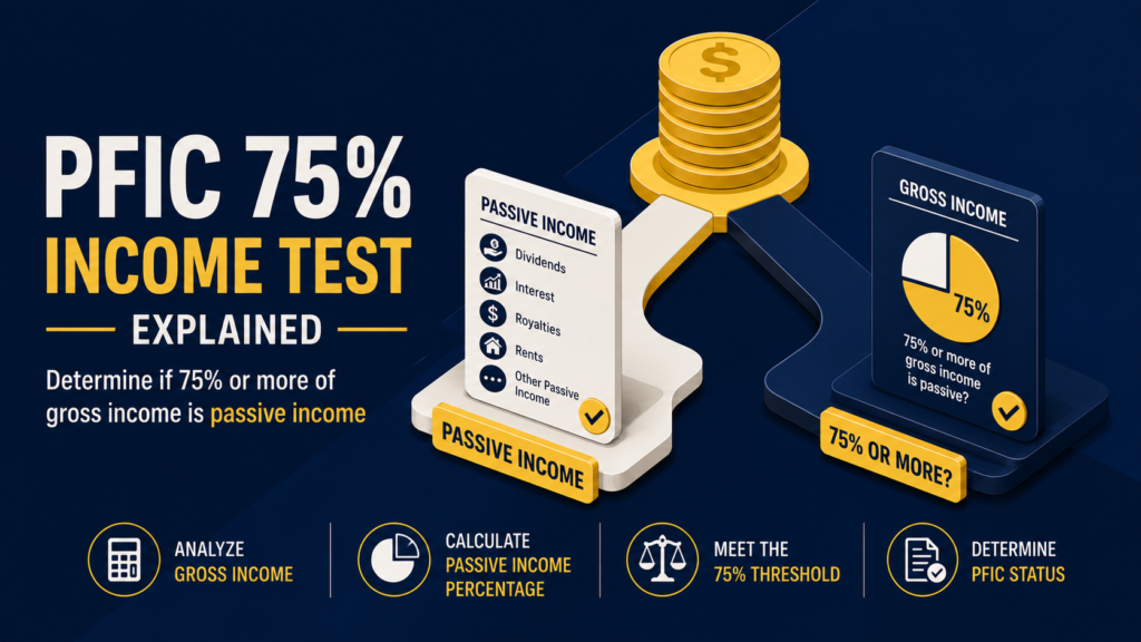PFIC 75% Income Test Explained